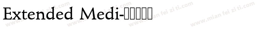 Extended Medi字体转换